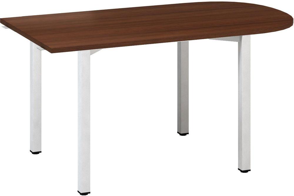 Přídavný stůl ALFA 200 konferenční, 1500 mm, ořech / bílá