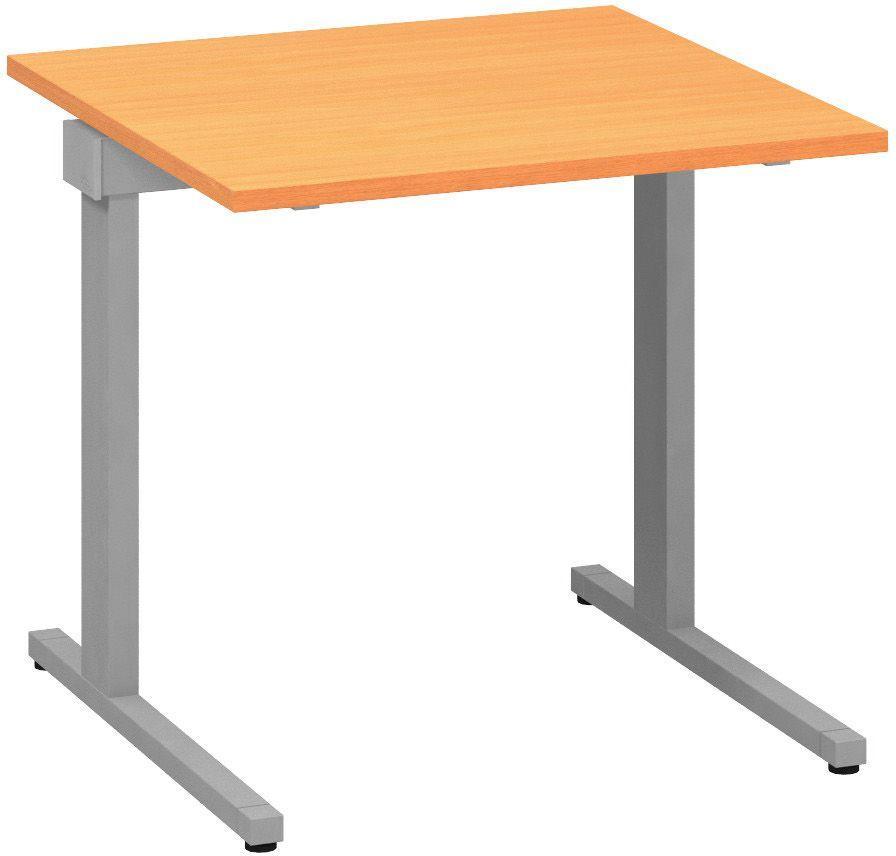Kancelářský psací stůl ALFA 305 800 mm, buk bavaria / šedá