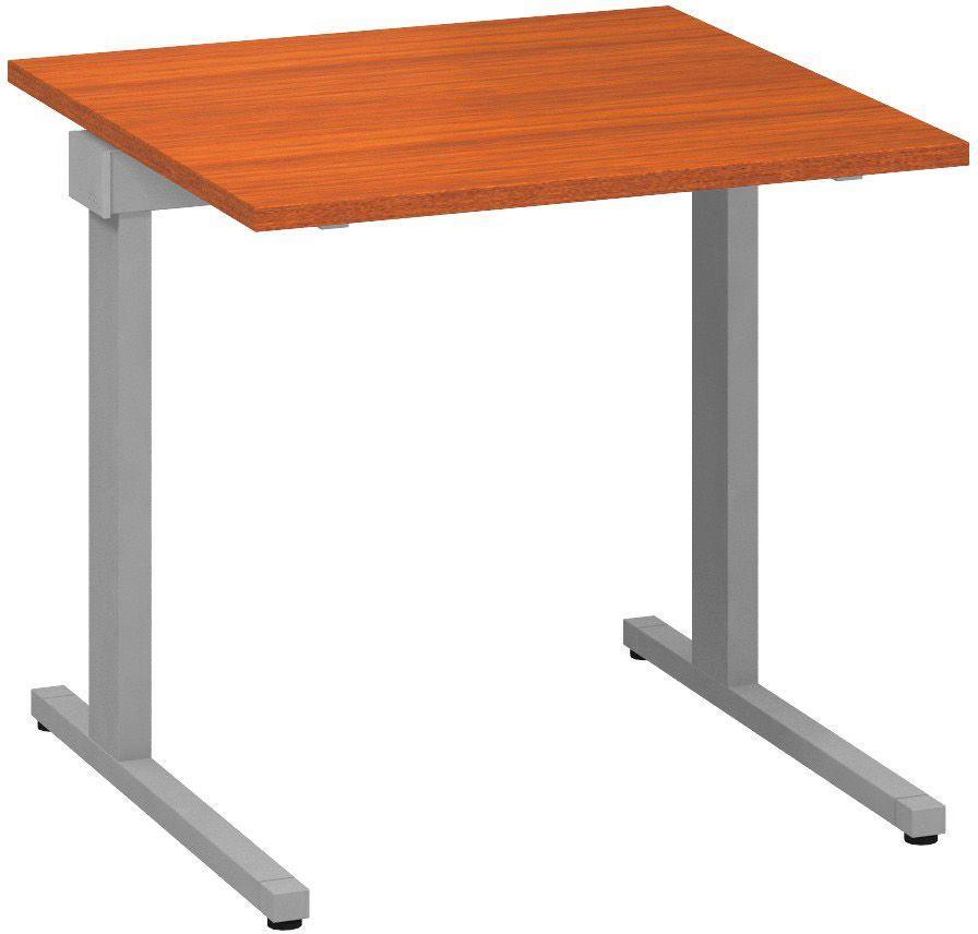 Kancelářský psací stůl ALFA 305 800 mm, třešeň / šedá