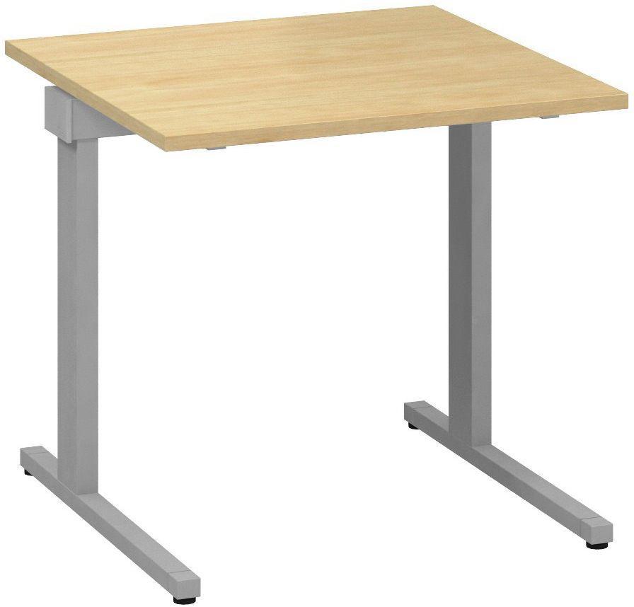 Kancelářský psací stůl ALFA 305 800 mm, divoká hruška / šedá