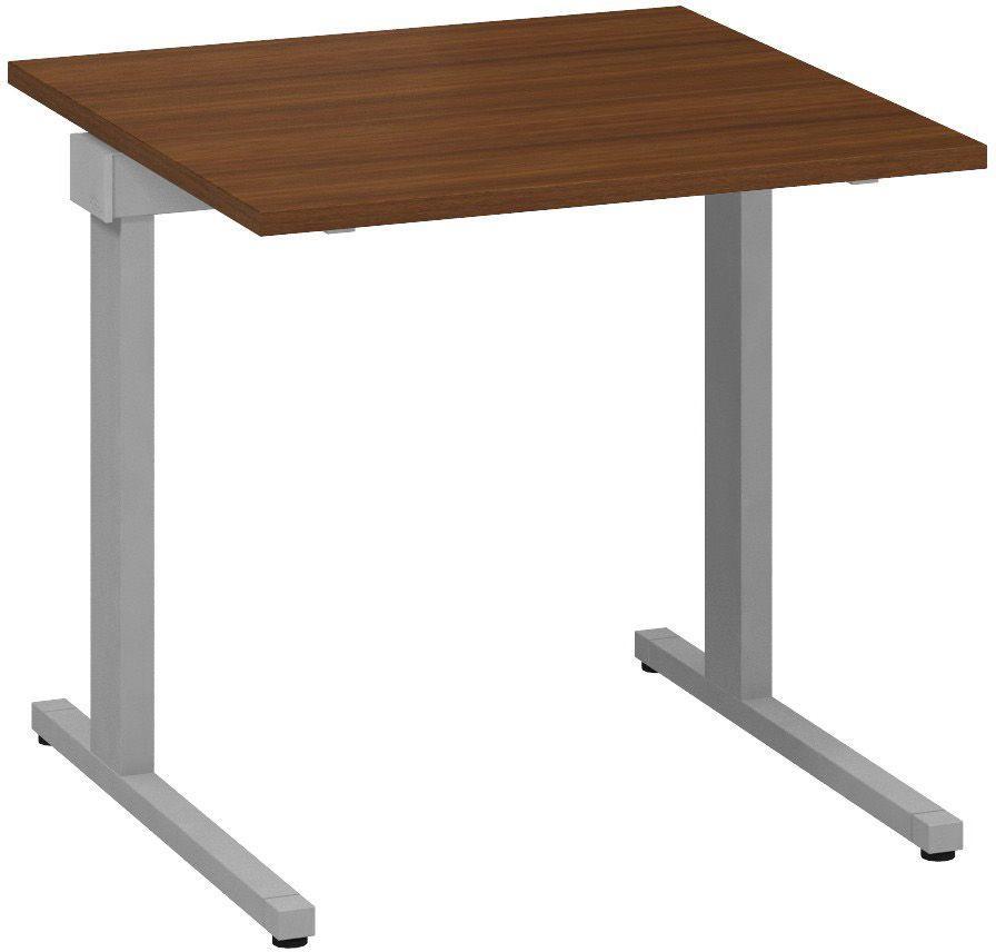 Kancelářský psací stůl ALFA 305 800 mm, ořech / šedá