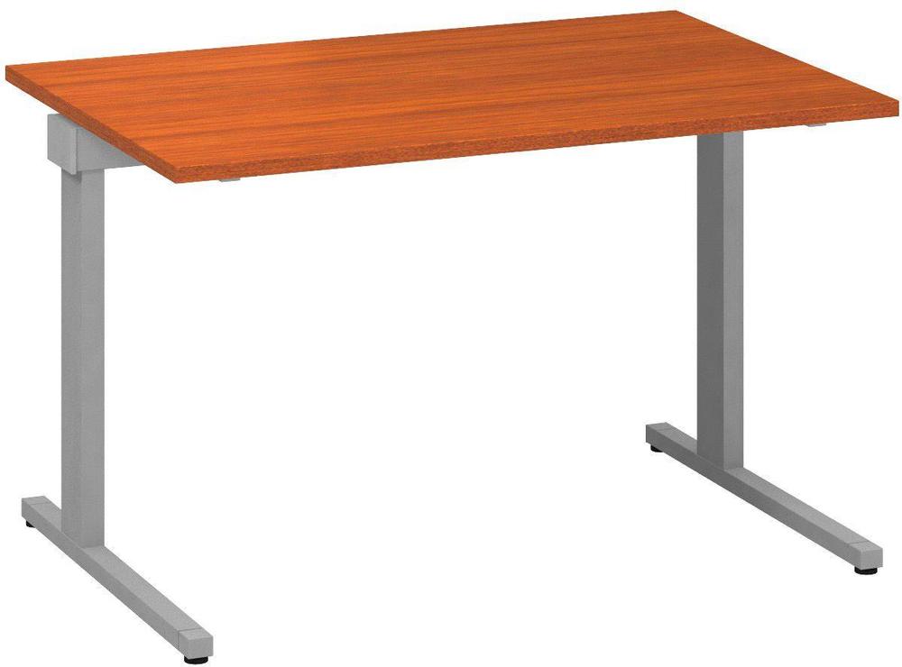 Kancelářský psací stůl ALFA 305 1200 mm, třešeň / šedá