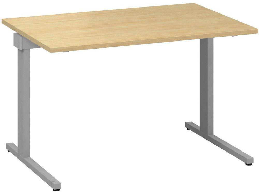 Kancelářský psací stůl ALFA 305 1200 mm, divoká hruška / šedá
