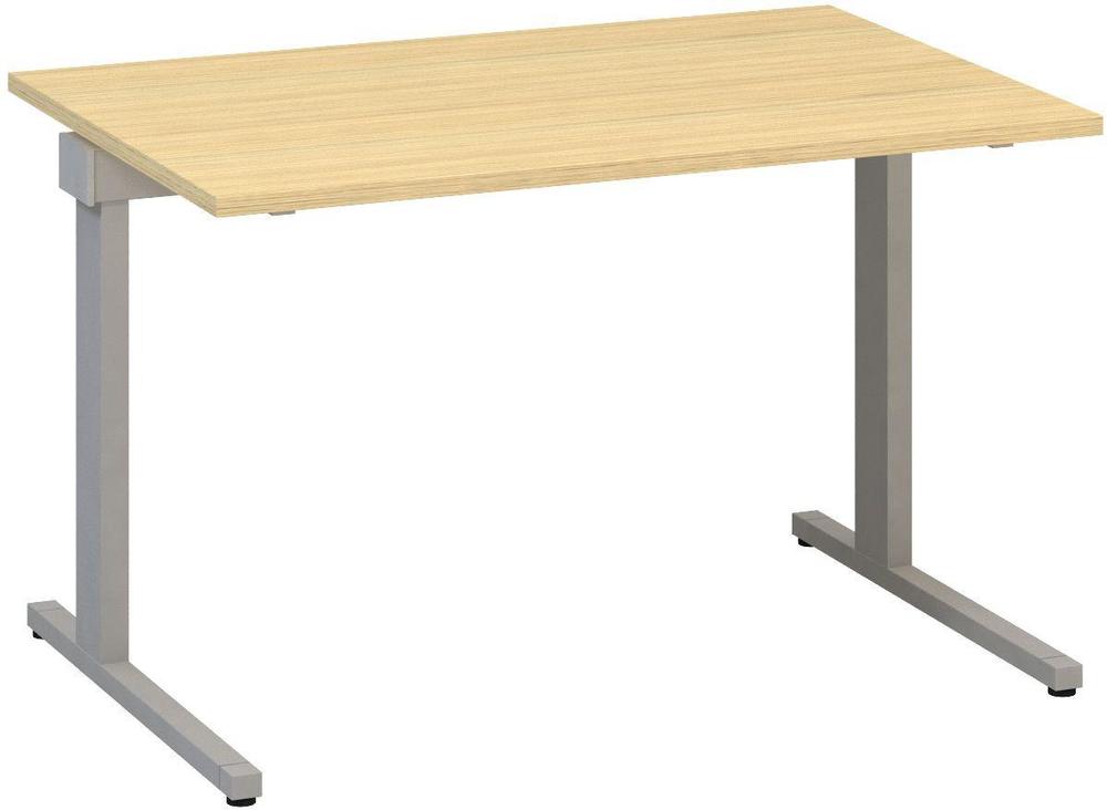 Kancelářský psací stůl ALFA 305 1200 mm, dub vicenza / šedá