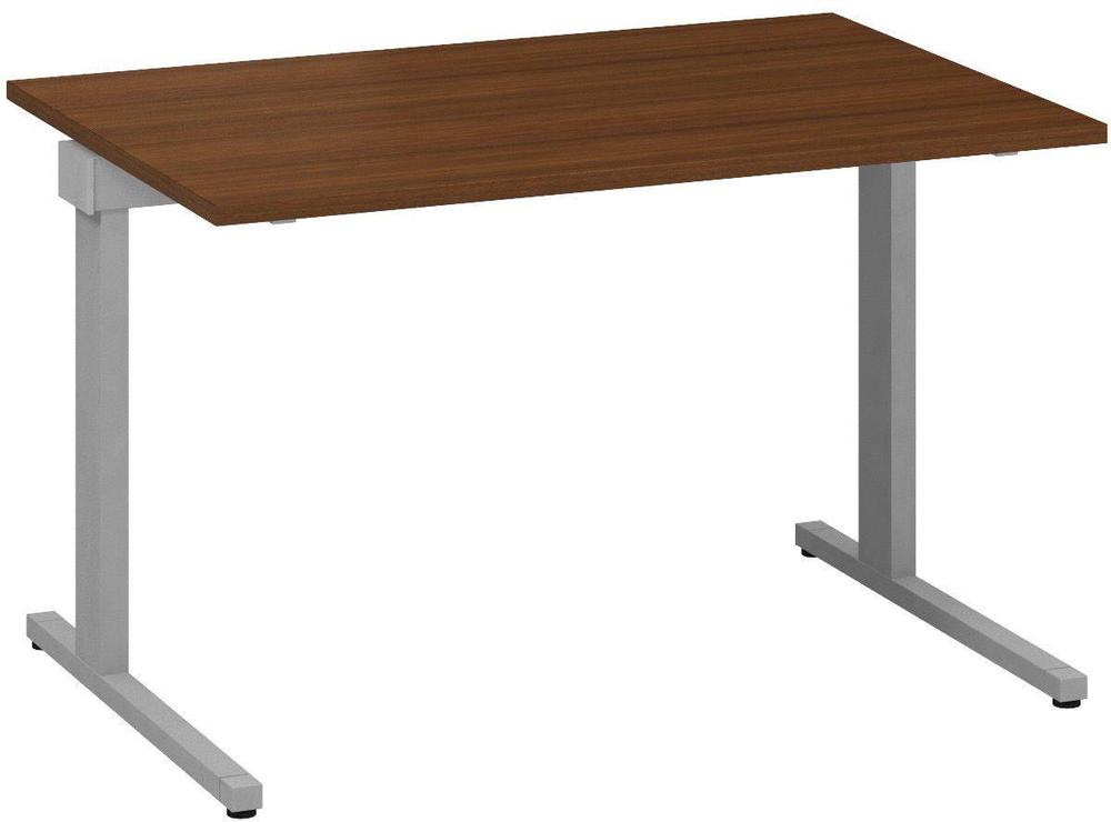 Kancelářský psací stůl ALFA 305 1200 mm, ořech / šedá