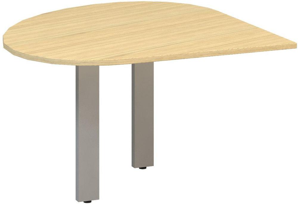 Přídavný stůl ALFA 305 přísed, pravý, 1200 mm, dub vicenza / šedá