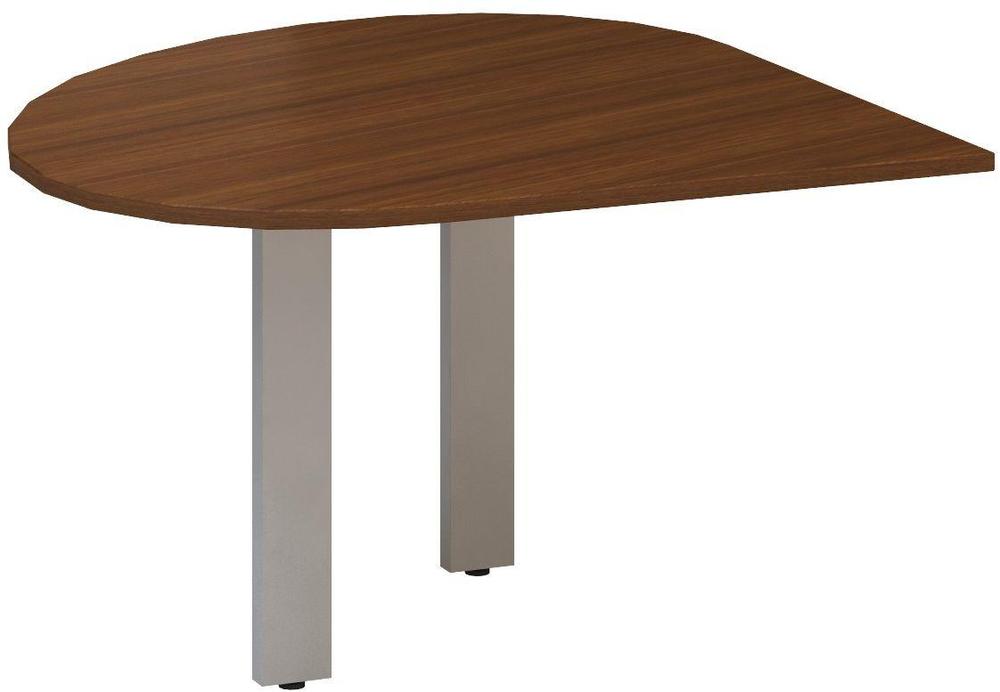 Přídavný stůl ALFA 305 přísed, pravý, 1200 mm, ořech / šedá