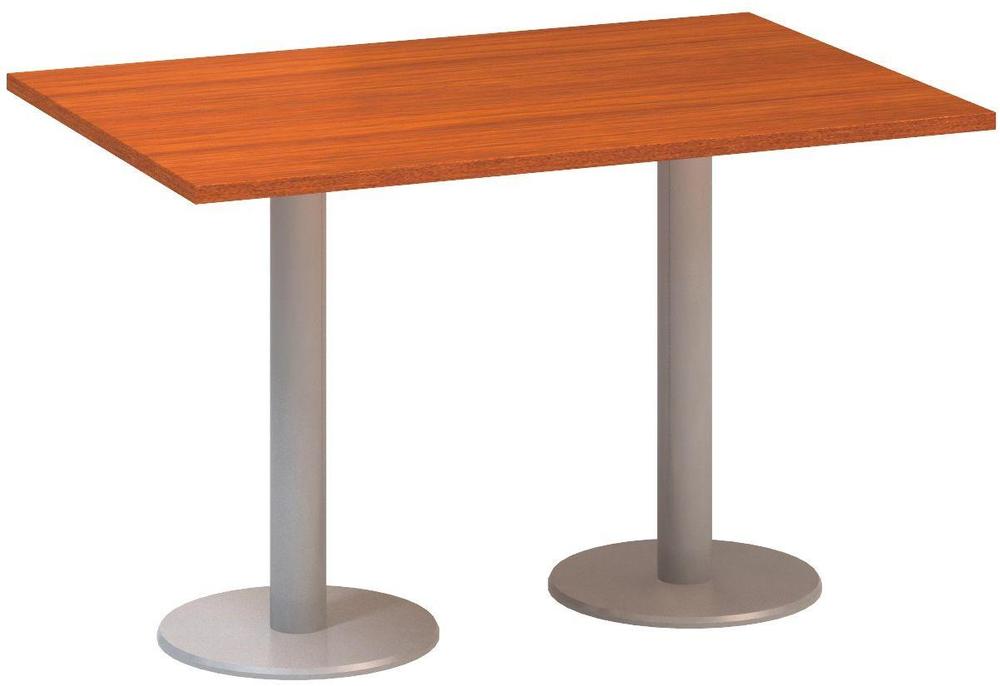 Jednací stůl ALFA 400 konferenční, 1200 mm, třešeň / šedá