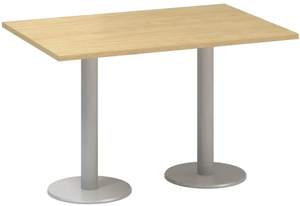 Jednací stůl ALFA 400 konferenční, 1200 mm, divoká hruška / šedá