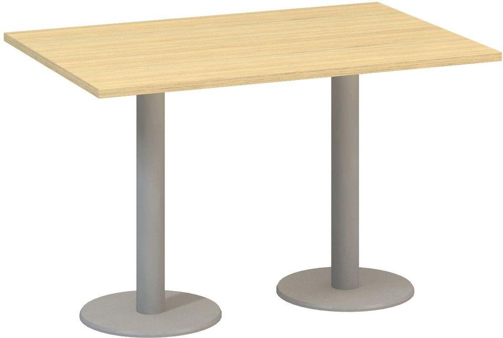 Jednací stůl ALFA 400 konferenční, 1200 mm, dub vicenza / šedá