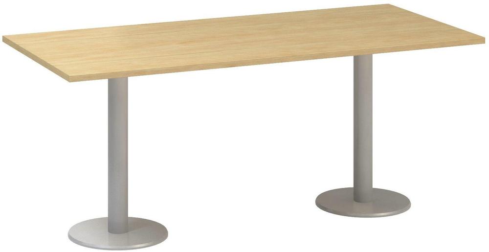 Jednací stůl ALFA 400 konferenční, 1800 mm, divoká hruška / šedá