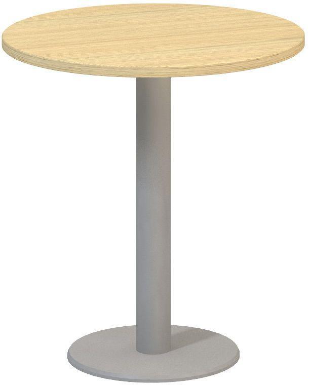Jednací stůl ALFA 400 konferenční, kruh, 700 mm, dub vicenza / šedá