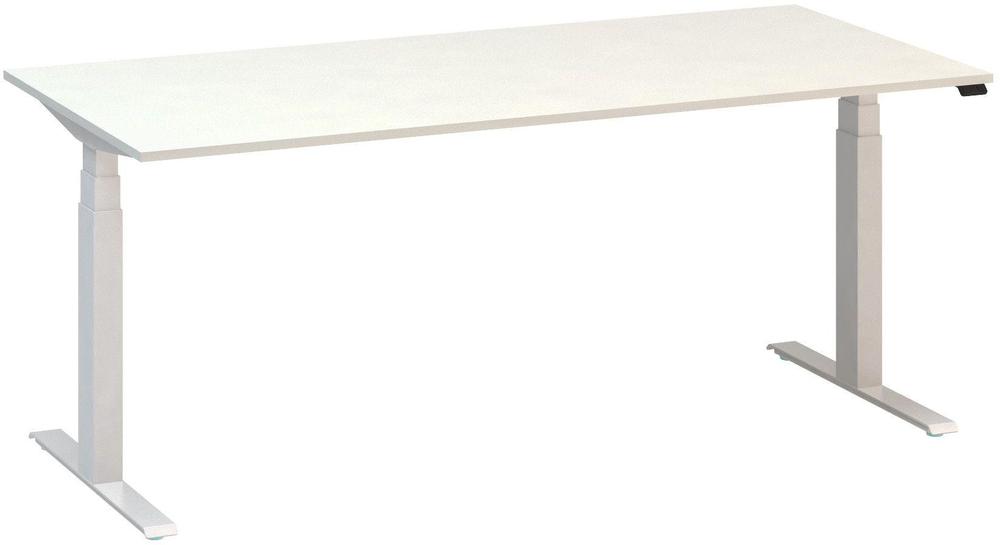 Kancelářský psací stůl ALFA UP výškově stavitelný, 1800 mm, bílá / bílá