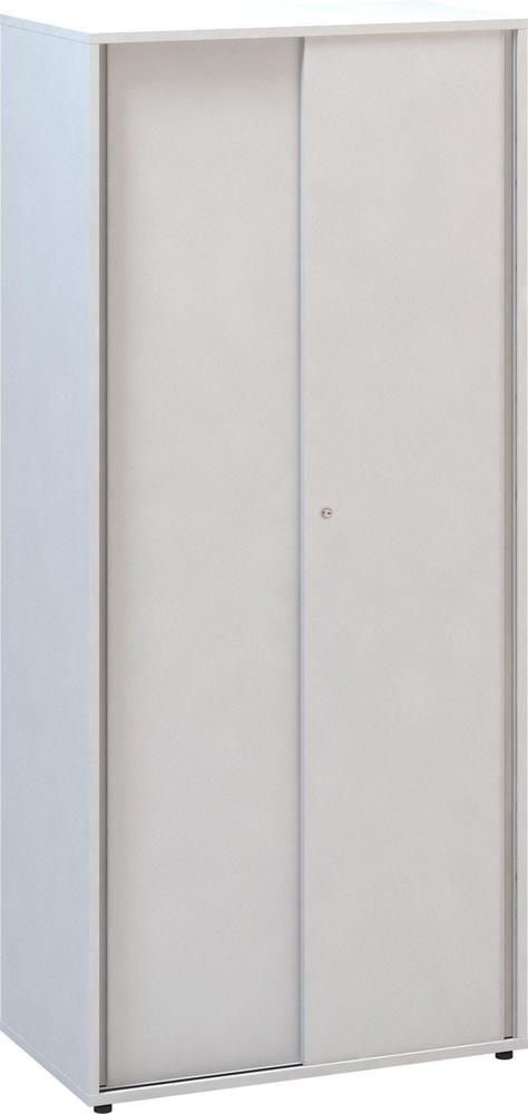 Policová skříň ALFA 500 5M posuvné dveře, bílá