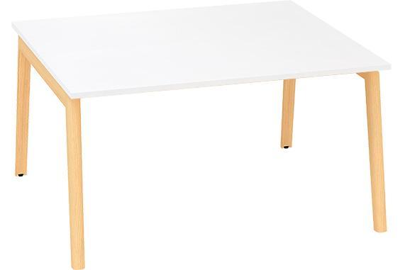 Kancelářský psací stůl ALFA ROOT Bench, 1400 x 1600 mm, bílá