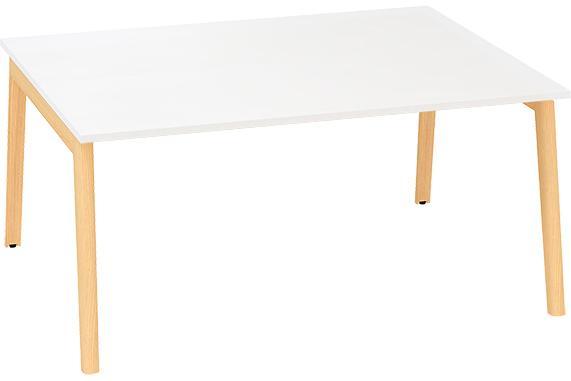 Kancelářský psací stůl ALFA ROOT Bench, 1600 x 1600 mm, bílá