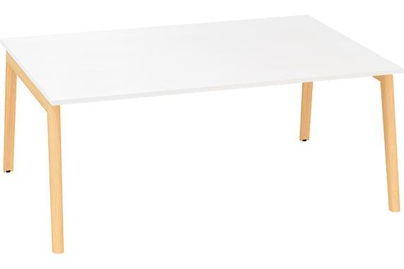 Kancelářský psací stůl ALFA ROOT Bench, 1800 x 1600 mm, bílá