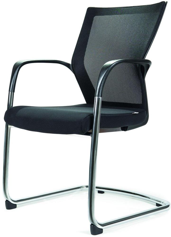 Konferenční židle ALFA SIDIZ chromový rám, černá
