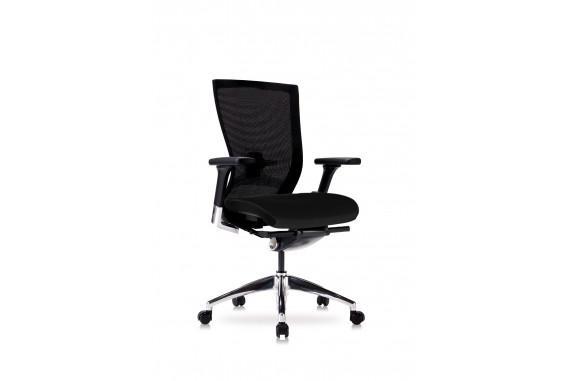 Kancelářská židle ALFA SIDIZ bederní opěrka, AL kříž, černá
