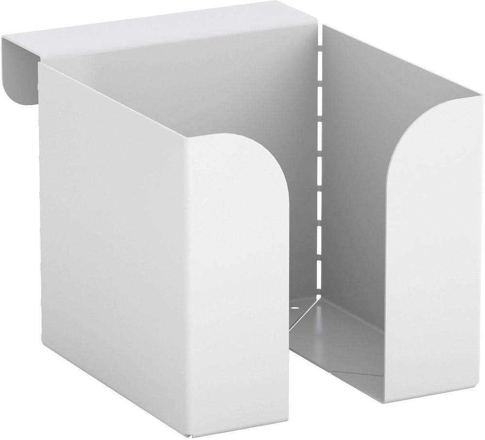 Zásobník na papír 100 x 100 mm, závěsný na paraván, ALFA 625, bílá