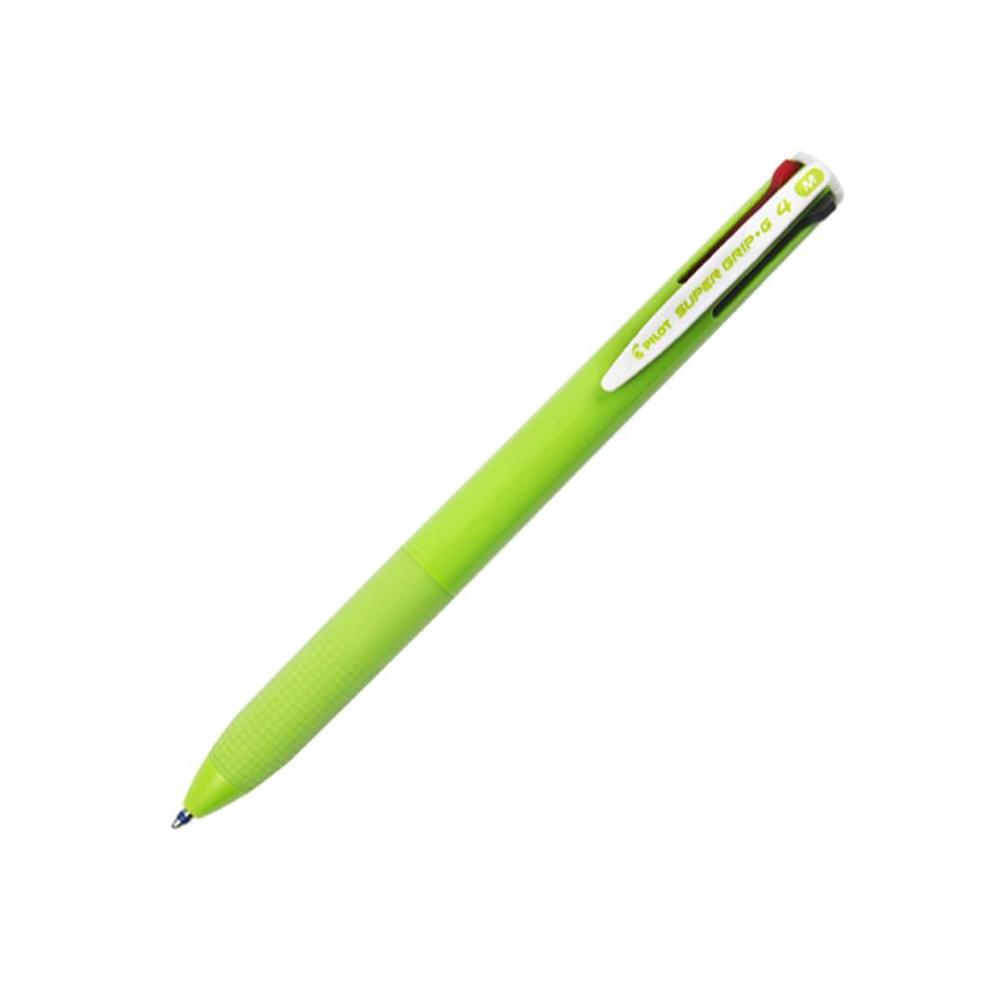 Pilot pero kuličkové  Super Grip-G 4, 4barevka světle zelená