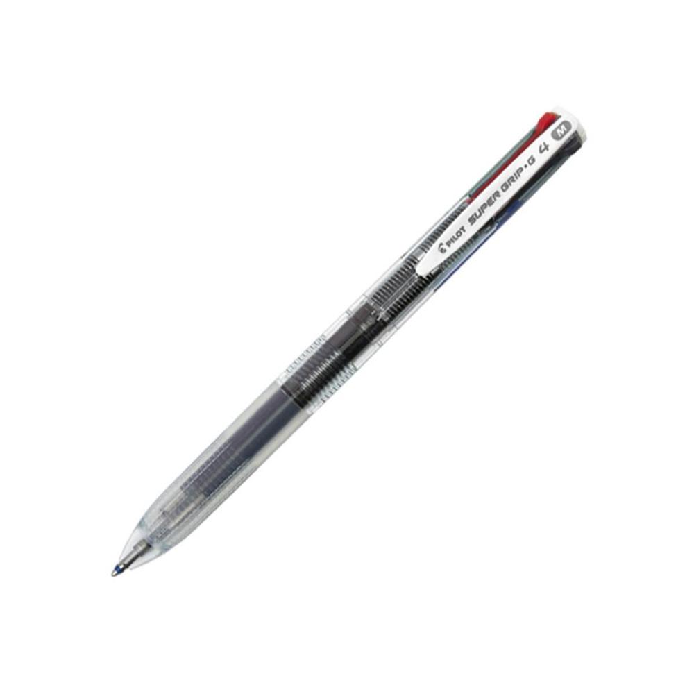 Pilot pero kuličkové  Super Grip-G 4, 4barevka transparentní