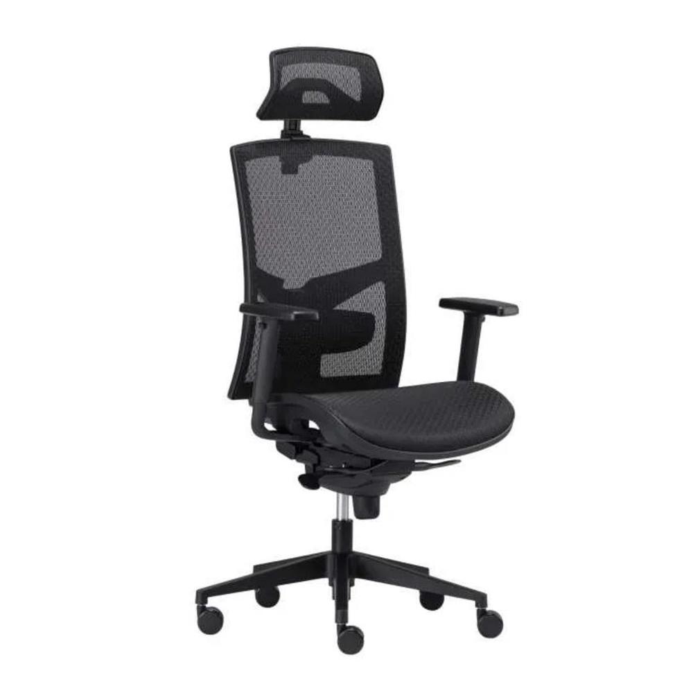 Alba kancelářská židle GAME - černá, celosíť, synchro, 2GSS01
