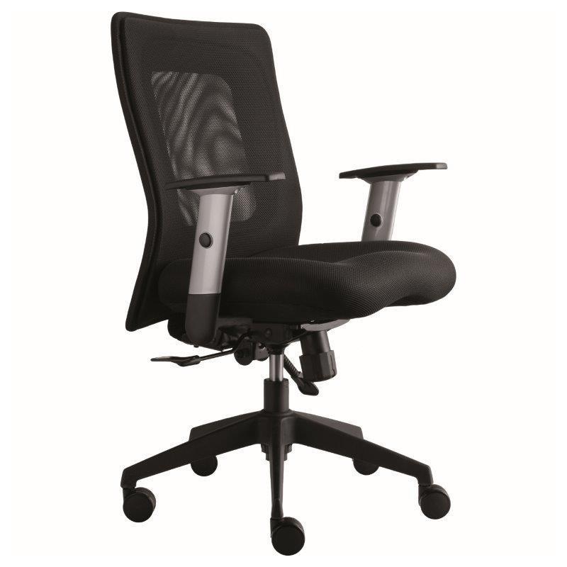 Alba kancelářská židle LEXA - černá, synchro, 2LEX0001