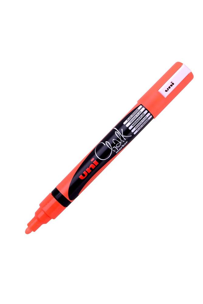 Popisovač křídový UNI PWE-5M 1,8-2,5 mm, oranžový fluoresc.
