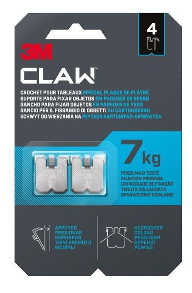 Háček 3M Claw™na sádrokarton 7kg/4ks