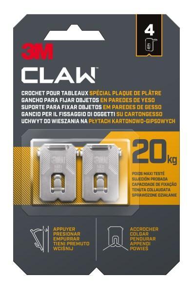Háček 3M Claw™na sádrokarton 20 kg/4 ks