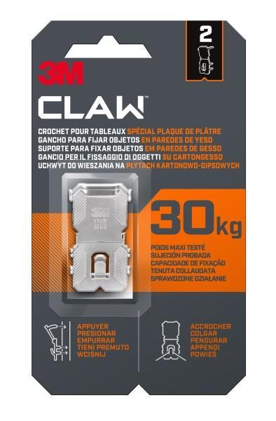 Háček 3M Claw™na sádrokarton 30kg/2ks