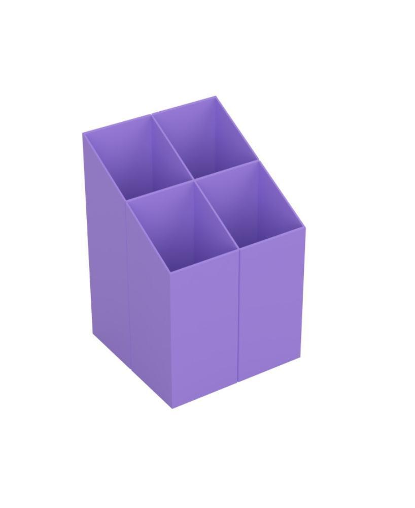 Stojánek na tužky ICO QUADRATE fialový