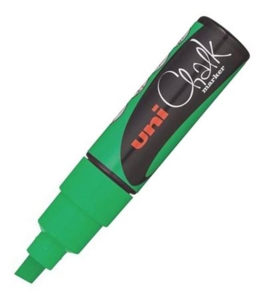 POSCA popisovač křídový UNI PWE-8K 8 mm, fluo-zelený