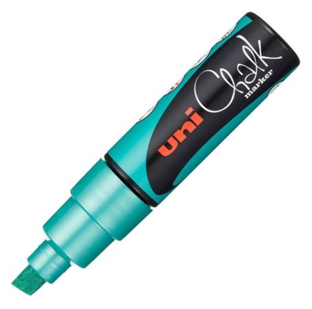 POSCA popisovač křídový UNI PWE-8K 8 mm, metalicky zelený