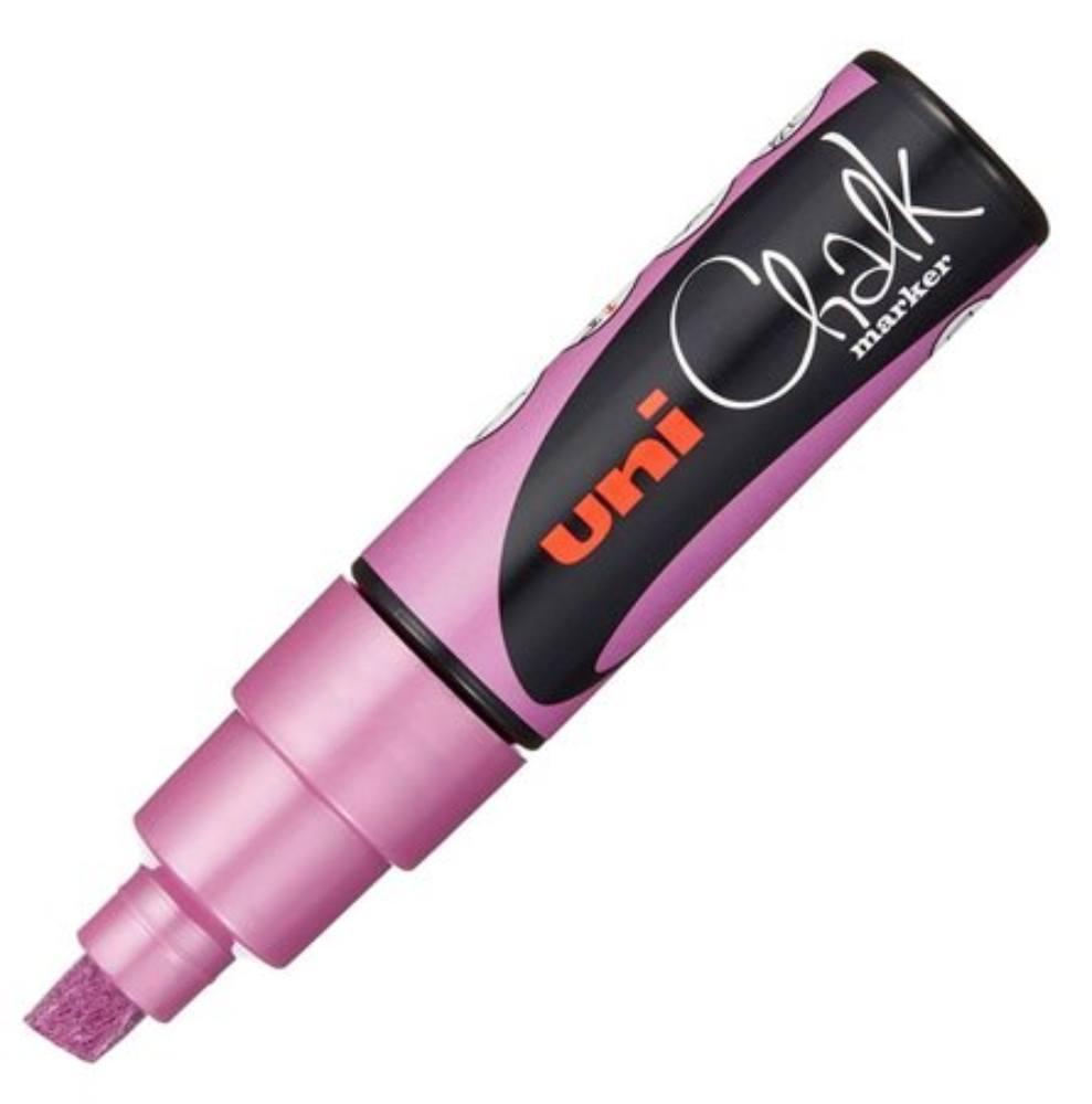 POSCA popisovač křídový UNI PWE-8K 8 mm, metalicky růžový