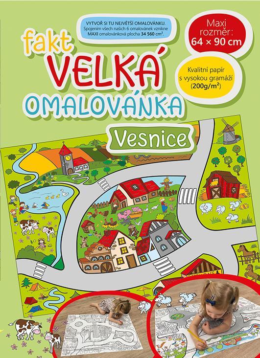 Baloušek Tisk fakt velká omalovánka Vesnice