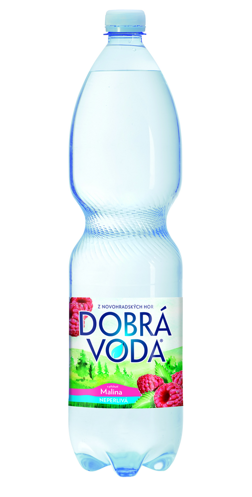 Dobrá voda neperlivá malina 1,5L / 6ks