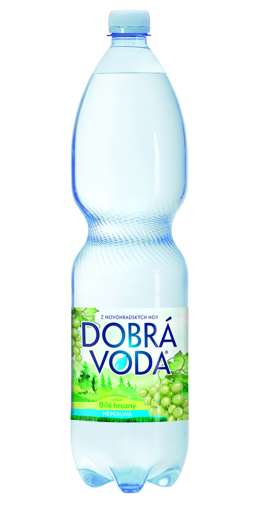 Dobrá voda neperlivá bílé hrozno 1,5L / 6ks