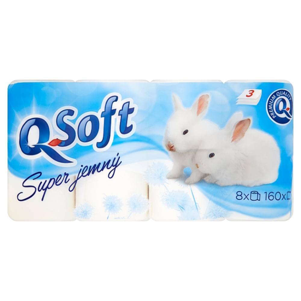 Papír toaletní Q Soft 3-vrstvý super jemný / 8 ks