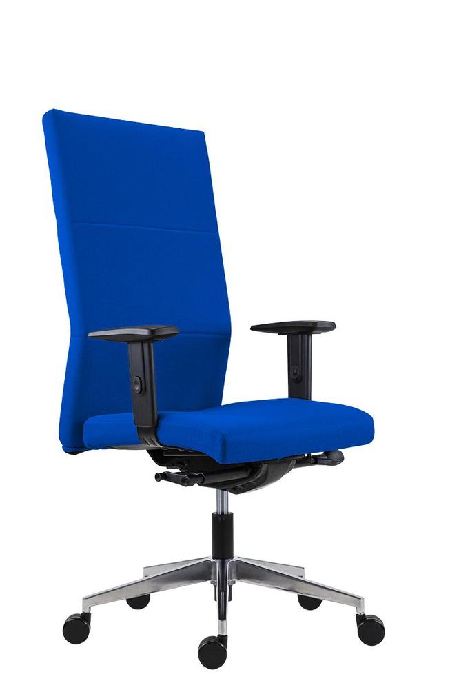 Kancelářské křeslo Vertika XXL - 8100 XXL SYN-HD ALU BN3 modrá