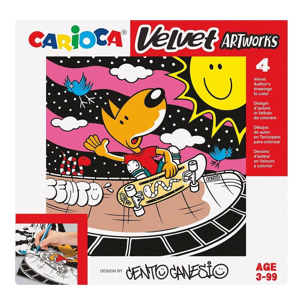 CARIOCA omalovánky sametové CENTO Sport 4 ks