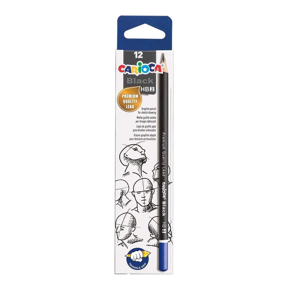CARIOCA tužka grafitová trojhranná Black 2/HB