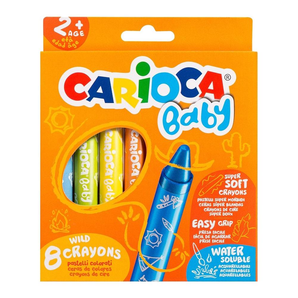 CARIOCA pastelky voskové Baby Wild 2+ 8 ks