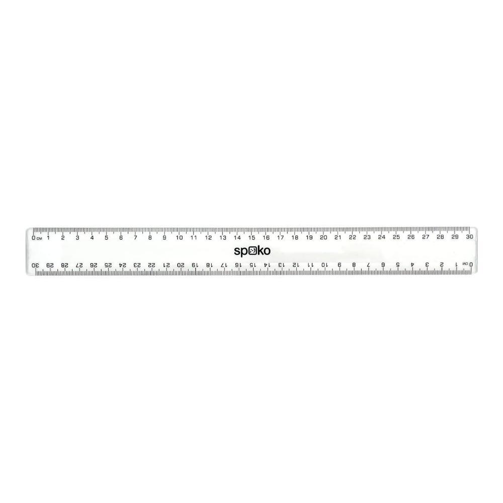 Spoko pravítko 30 cm transparentní