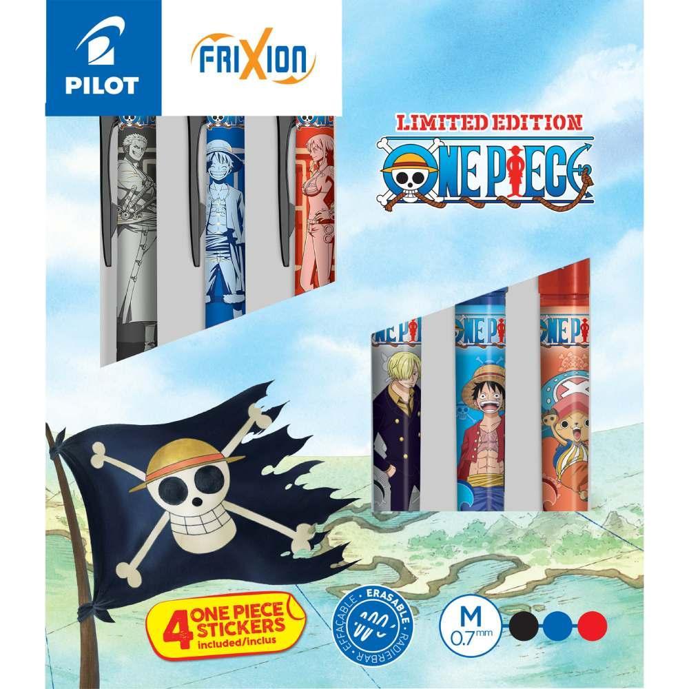 Pilot roller FriXion Ball + Ball plus 07 One Piece sada 6 ks mix barev blistr