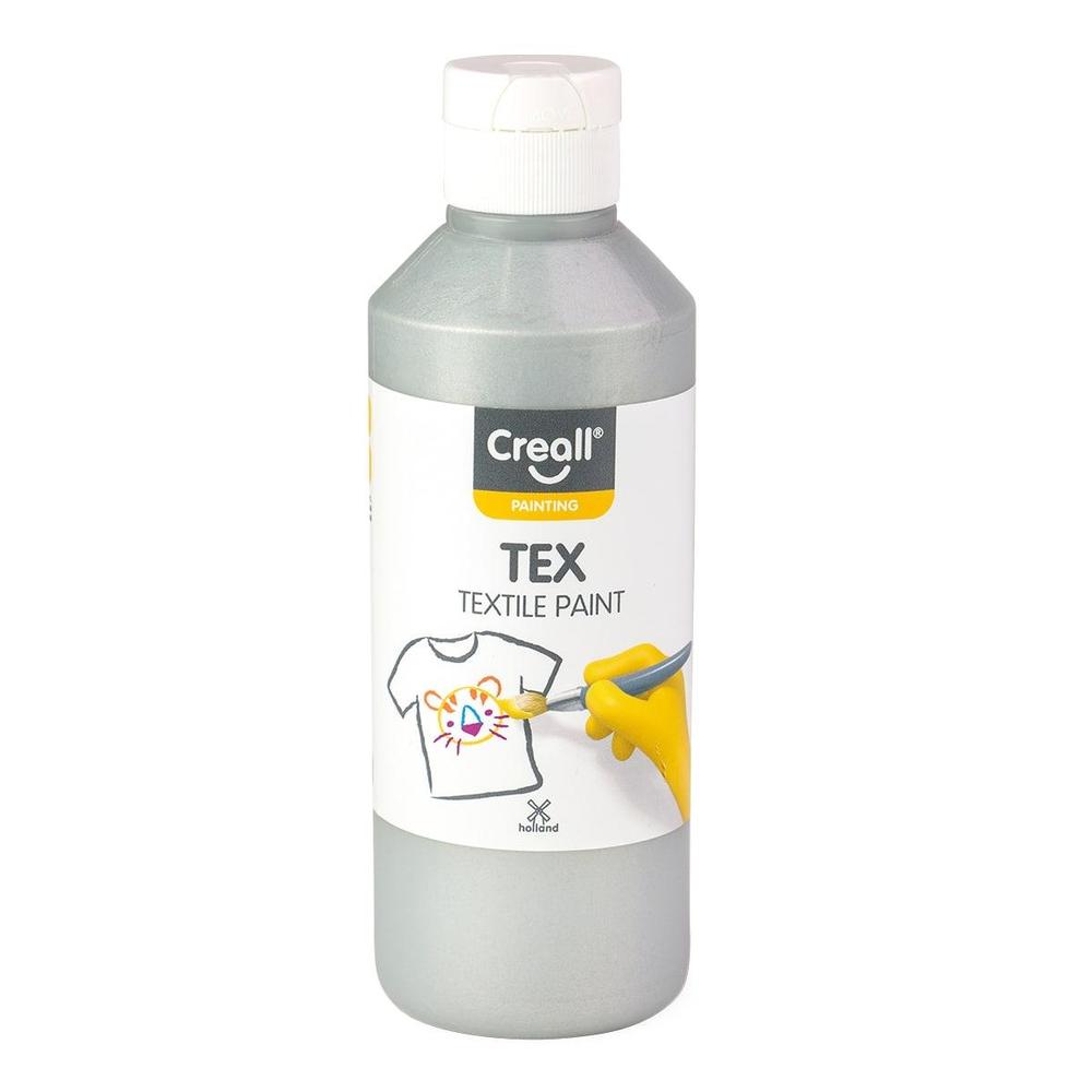Creall barvy na textil TEX 250 ml stříbrná