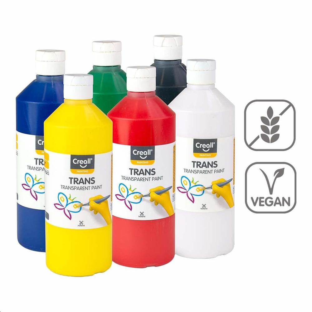 Creall barvy transparentní Trans 6 × 500 ml mix barev
