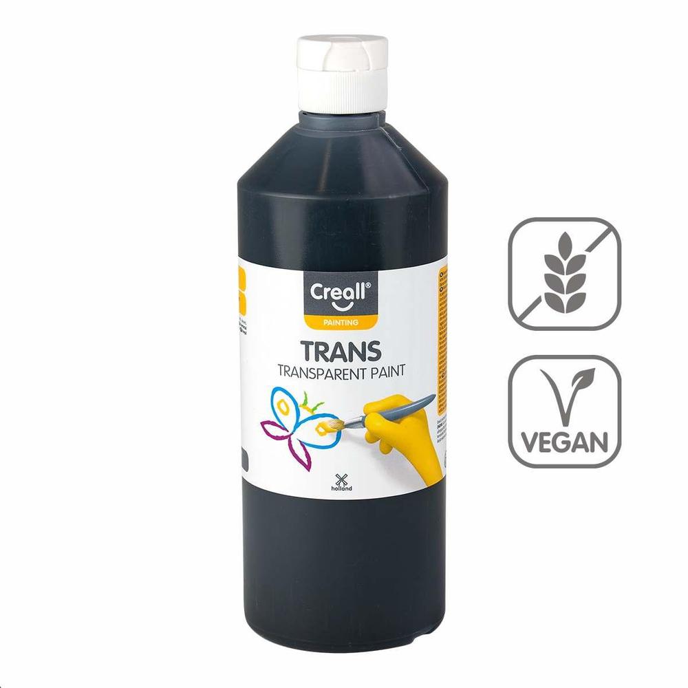 Creall barva transparentní Trans 500 ml černá