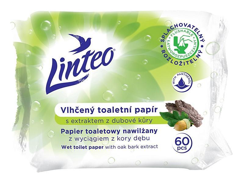 Vlhčený toaletní papír Linteo /dubová kůra 60ks